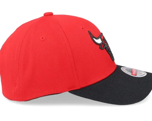 Chicago Bulls Team 2 Tone 2.0 Stretch Red/Black Adjustable - Mitchell & Ness