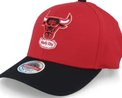 Chicago Bulls Team 2 Tone 2.0 Stretch Red/Black Adjustable - Mitchell & Ness