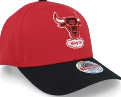 Chicago Bulls Team 2 Tone 2.0 Stretch Red/Black Adjustable - Mitchell & Ness