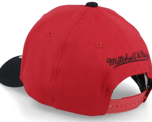 Chicago Bulls Team 2 Tone 2.0 Stretch Red/Black Adjustable - Mitchell & Ness