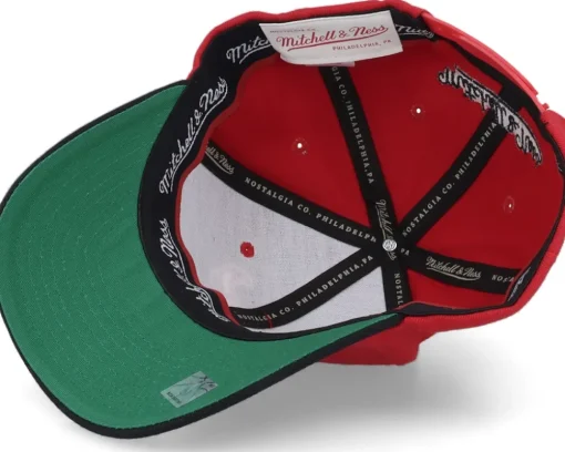 Chicago Bulls Team 2 Tone 2.0 Stretch Red/Black Adjustable - Mitchell & Ness