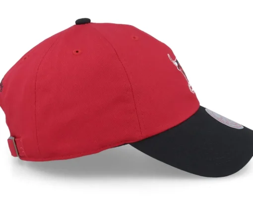 Chicago Bulls Team 2 Tone Red/Black Dad Cap - Mitchell & Ness