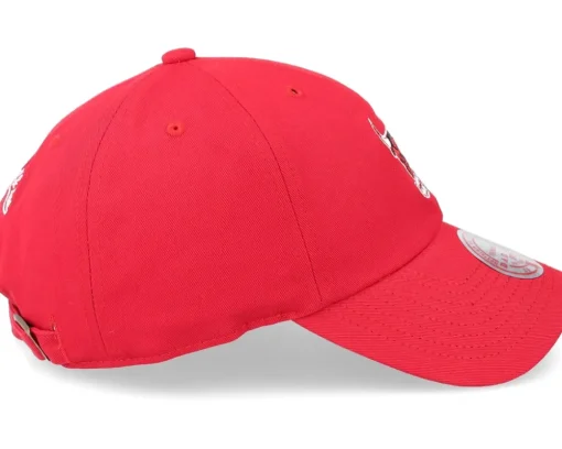 Chicago Bulls Team Ground 2.0 Red Dad Cap - Mitchell & Ness