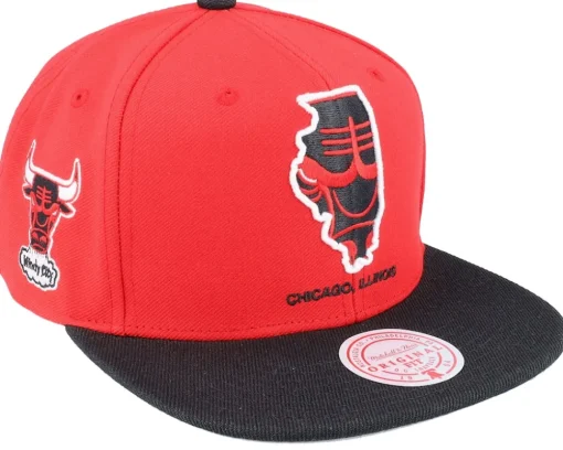 Chicago Bulls Team Insider Red/Black Snapback - Mitchell & Ness