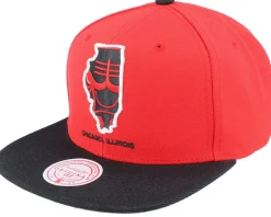Chicago Bulls Team Insider Red/Black Snapback - Mitchell & Ness