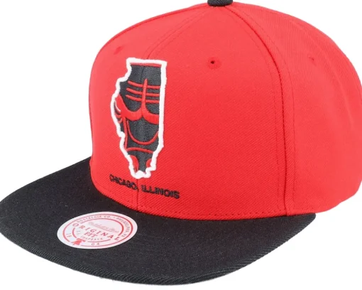 Chicago Bulls Team Insider Red/Black Snapback - Mitchell & Ness