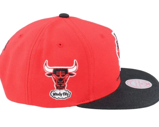 Chicago Bulls Team Insider Red/Black Snapback - Mitchell & Ness