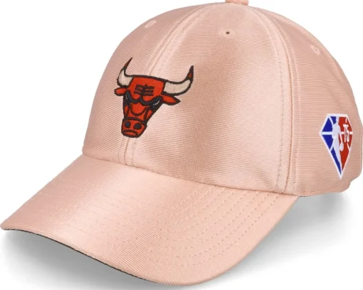 Chicago Bulls 75th Rose Gold NBA Rose Gold Dad Cap - Mitchell & Ness