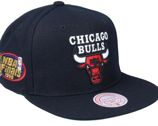 Chicago Bulls Top Spot Black Snapback - Mitchell & Ness