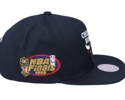 Chicago Bulls Top Spot Black Snapback - Mitchell & Ness