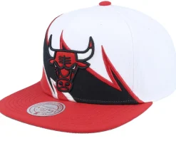 Chicago Bulls Waverunner White/Red Snapback - Mitchell & Ness