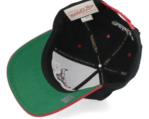 Chicago Bulls Wavy Pro Black/Red Adjustable - Mitchell & Ness