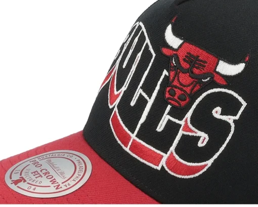 Chicago Bulls Wavy Pro Black/Red Adjustable - Mitchell & Ness