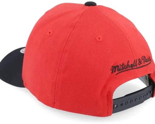 Chicago Bulls Wool 2 Tone Stretch hwc Red/Black Adjustable - Mitchell & Ness