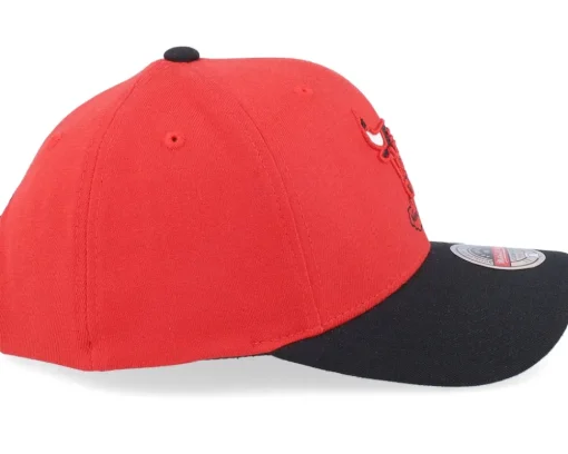 Chicago Bulls Wool 2 Tone Stretch hwc Red/Black Adjustable - Mitchell & Ness