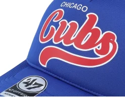 Chicago Cubs Foam Script Offside Royal Blue Trucker - 47 Brand