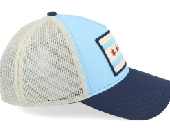 Chicago Valin Ivory/Navy Trucker - American Needle