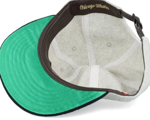 Chicago Whales Statesman Ivory/Navy Snapback - American Needle