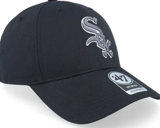 Chicago White Sox Freeform Snap Mvp Black Adjustable - 47 Brand
