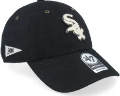 Chicago White Sox Pennant Clean Up Black Dad Cap - 47 Brand