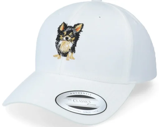 Chihuahua Dog White Curved Adjustable - Iconic