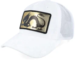Chinese Dragon Gold Patch Velvet Green/Black - Calza Pennello