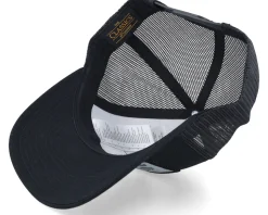 Chinese Dragon Silver Patch Black A-frame Trucker - Iconic