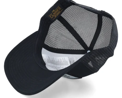 Chinese Dragon Silver Patch Black A-frame Trucker - Iconic