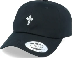 Christian Celtic Cross Dad Cap Black Adjustable - Iconic