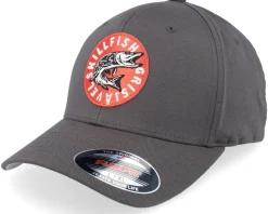 Cirkel Grisjävel Wooly Combed Dark Grey Flexfit - Skillfish