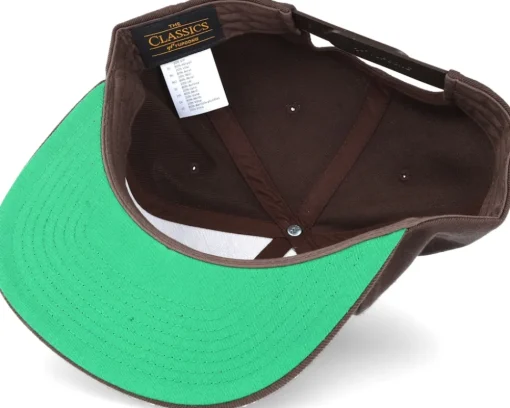 Classic Dark Brown Snapback - Yupoong