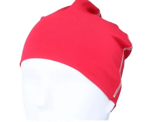 Classic Red/White Hemsedal Cotton Beanie - Beechfield