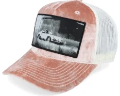 Classic Sportscar Peach/Ivory A-frame Trucker - Calza Pennello