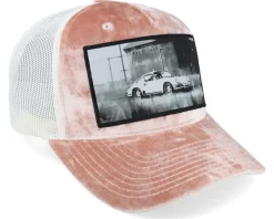 Classic Sportscar Peach/Ivory A-frame Trucker - Calza Pennello