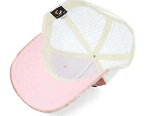 Classic Sportscar Peach/Ivory A-frame Trucker - Calza Pennello