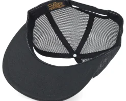 Classic White/Black A-Frame Trucker Snapback - Yupoong