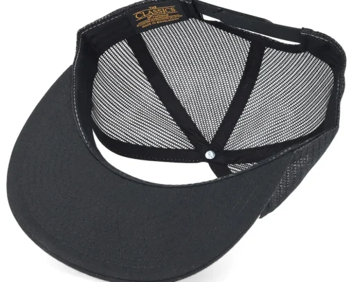 Classic White/Black A-Frame Trucker Snapback - Yupoong
