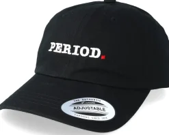 Clean Typo Black Dad Hat - Period
