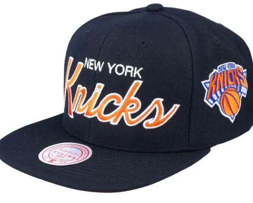Cleveland Cavaliers Team Script 2.0 Black Snapback - Mitchell & Ness