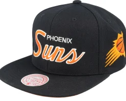 Cleveland Cavaliers Team Script 2.0 Black Snapback - Mitchell & Ness