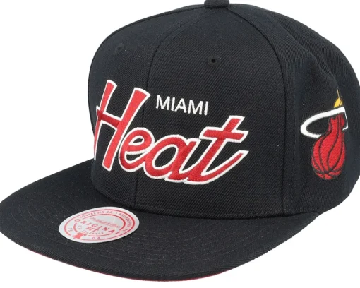 Cleveland Cavaliers Team Script 2.0 Black Snapback - Mitchell & Ness