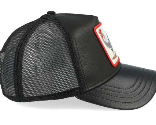 Cock Will Prevail Leather Trucker - Goorin Bros.
