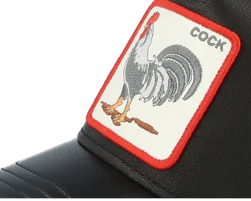 Cock Will Prevail Leather Trucker - Goorin Bros.