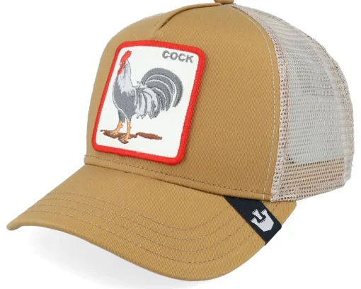 Cock Will Prevail Leather Trucker - Goorin Bros.