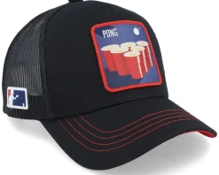 Cocktails Beer Pong Black Trucker - Capslab