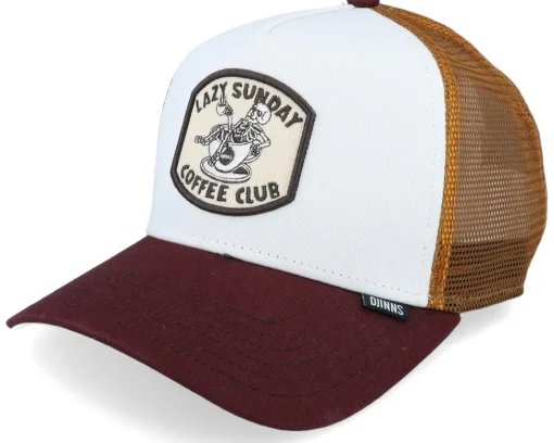 Coffee Club White/Brown Trucker - Djinns