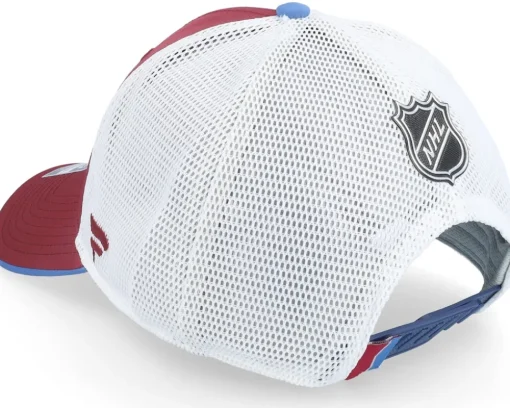 Colorado Avalanche Authentic Pro Draft Podium Black/White Trucker - Fanatics