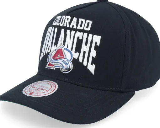 Colorado Avalanche Big Time Pro Black A-frame Adjustable - Mitchell & Ness