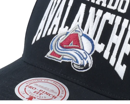 Colorado Avalanche Big Time Pro Black A-frame Adjustable - Mitchell & Ness