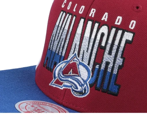 Colorado Avalanche Billboard 2 Royal/Red Snapback - Mitchell & Ness